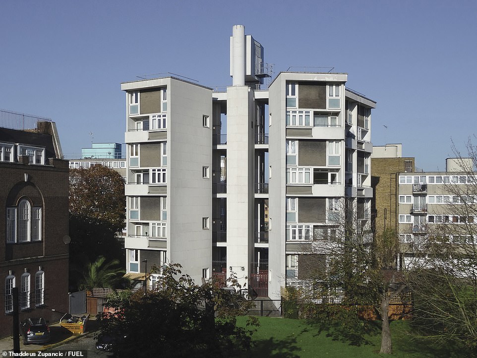 SULKIN HOUSE, GREENWAYS ESTATE, BETHNAL GREEN: 'Council housing, often hidden in plain sight, is arguably the greatest gift that architects have bequeathed London,' says Zupancic. Sulkin House, above, is a Grade II listed property, designed by Fry, Drew, Drake and Lasdun and completed in 1958