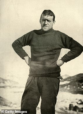 Sir Ernest Shackleton während der Expedition in die Antarktis 1908