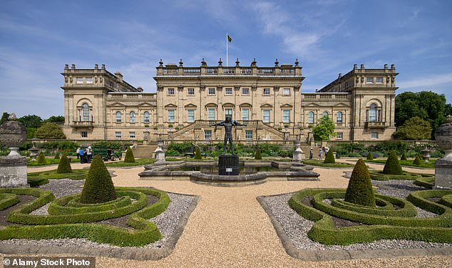Rowan Lascelles' family seat of Harewood House in West Yorkshire, which featured in the Downton Abbey film and the ITV series Victoria
