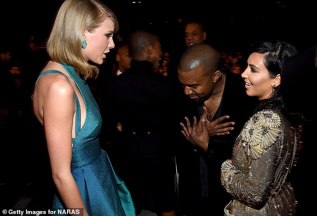 The feud has continued to rumble on ever since - with veiled jibes being made on both sides of the divide. Taylor, Kim and Kanye in 2015