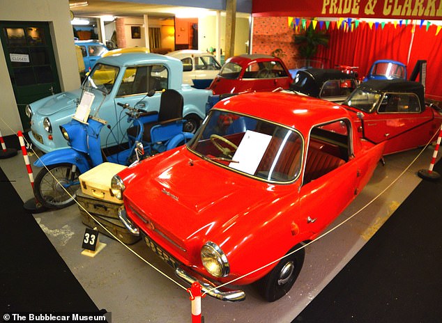 Diese skurrilen Fahrzeuge sind in Lincolnshire ausgestellt.  Besucher können die umfangreiche Sammlung besichtigen und sogar eine Fahrt buchen