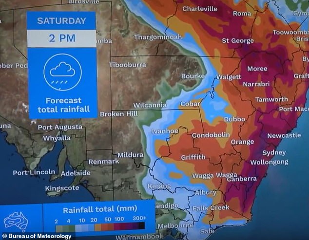 Wetterämter haben gewarnt, dass den Bewohnern im Südosten von Queensland bis zur Südküste von New South Wales von Donnerstag bis Samstag ein paar miserable Tage bevorstehen