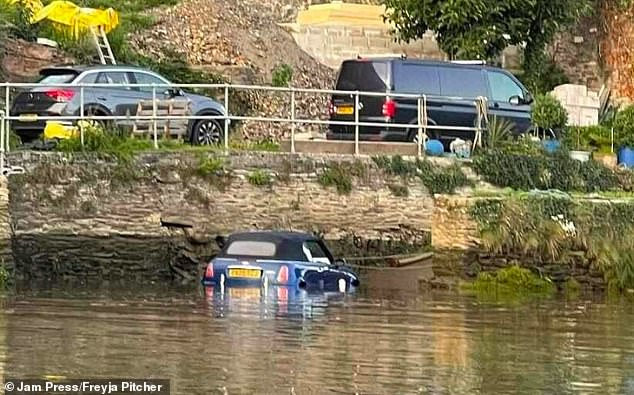 Holidaymakers have been dubbed 'idiot tourists' after cars ended up in a river and parked in the sand in Cornwall