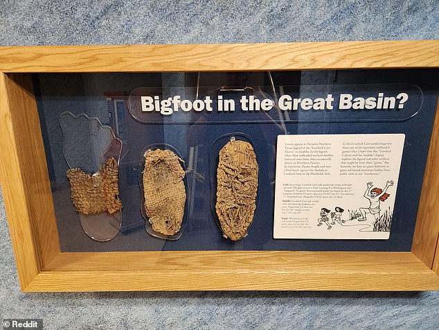 Diese Schuhreste wurden bei Ausgrabungen in der Lovelock-Höhle gefunden.  Sie wurden für Füße hergestellt, die in den USA der Größe 29 entsprochen hätten.
