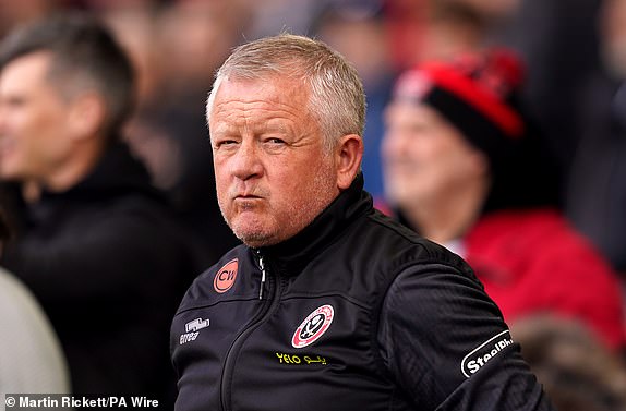 File photo dated 30-03-2024 of Sheffield United manager Chris Wilder, who has hit back at criticism of his substitutions after Sheffield United squandered a two-goal lead to draw at home to Fulham at the weekend. Issue date: Tuesday April 4, 2024. PA Photo. See PA story SOCCER Sheff Utd. Photo credit should read Martin Rickett/PA Wire.