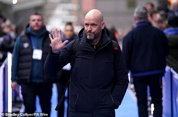 Manchester United manager Erik ten Hag arriving before the Premier League match at Stamford Bridge, London. Picture date: Thursday April 4, 2024. PA Photo. See PA story SOCCER Chelsea. Photo credit should read: Bradley Collyer/PA Wire.RESTRICTIONS: EDITORIAL USE ONLY No use with unauthorised audio, video, data, fixture lists, club/league logos or "live" services. Online in-match use limited to 120 images, no video emulation. No use in betting, games or single club/league/player publications.