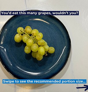 Bupa weist darauf hin, dass es möglich ist, zu viel Obst zu essen und sich stattdessen an 80-g-Portionen zu halten