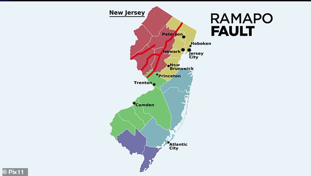 Die Ramapo-Verwerfung war das Epizentrum des Erdbebens, das am 5. April 2022 New York und New Jersey erschütterte. Sie ist etwa 185 Meilen lang.