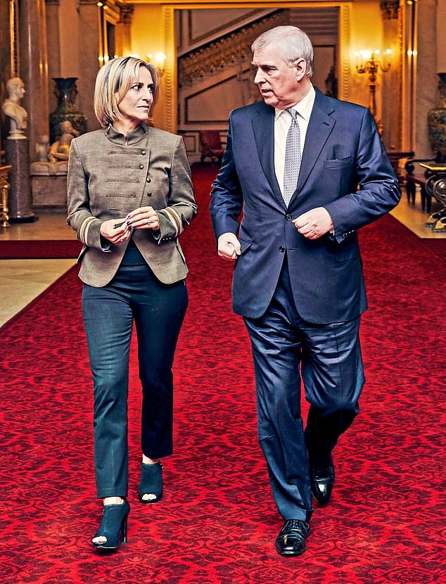 The Newsnight show was the scoop of the decade, a history-making interview that brought an abrupt halt to the Duke of York¿s royal career. Pictured, Prince Andrew and Emily Maitlis