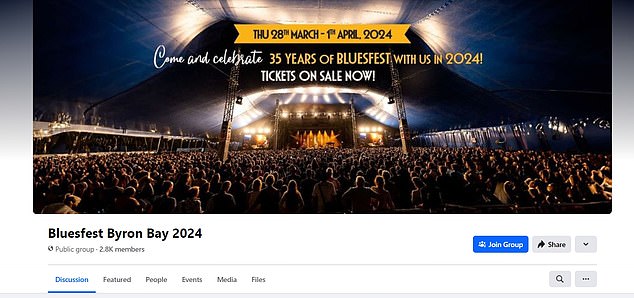 Eine im November 2023 erstellte Facebook-Seite ahmt die offizielle Seite des Festivals nach und sieht auf den ersten Blick sehr überzeugend aus.  Die gefälschte Seite ist abgebildet