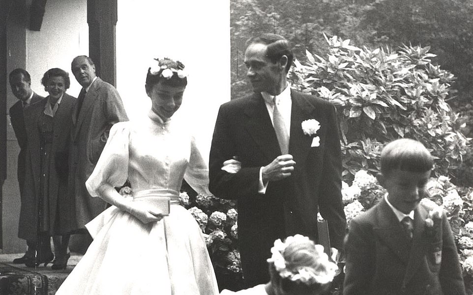 Audrey Hepburn, above, married actor and director Mel Ferrer at the resort's bijou chapel, which still looks much as it did in her 1954 wedding photos