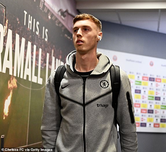SHEFFIELD, ENGLAND - APRIL 07: Cole Palmer of Chelsea arrives at the stadium prior to the Premier League match between Sheffield United and Chelsea FC at Bramall Lane on April 07, 2024 in Sheffield, England. (Photo by Darren Walsh/Chelsea FC via Getty Images)