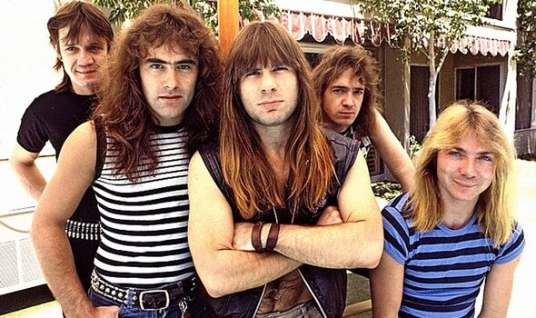 Die Iron Maiden-Besetzung im Jahr 1983