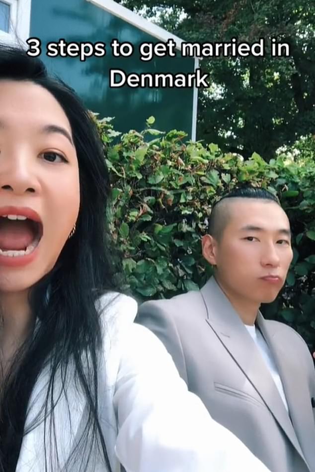Paare haben TikTok genutzt, um ihre Gründe für eine Heirat in Dänemark mitzuteilen