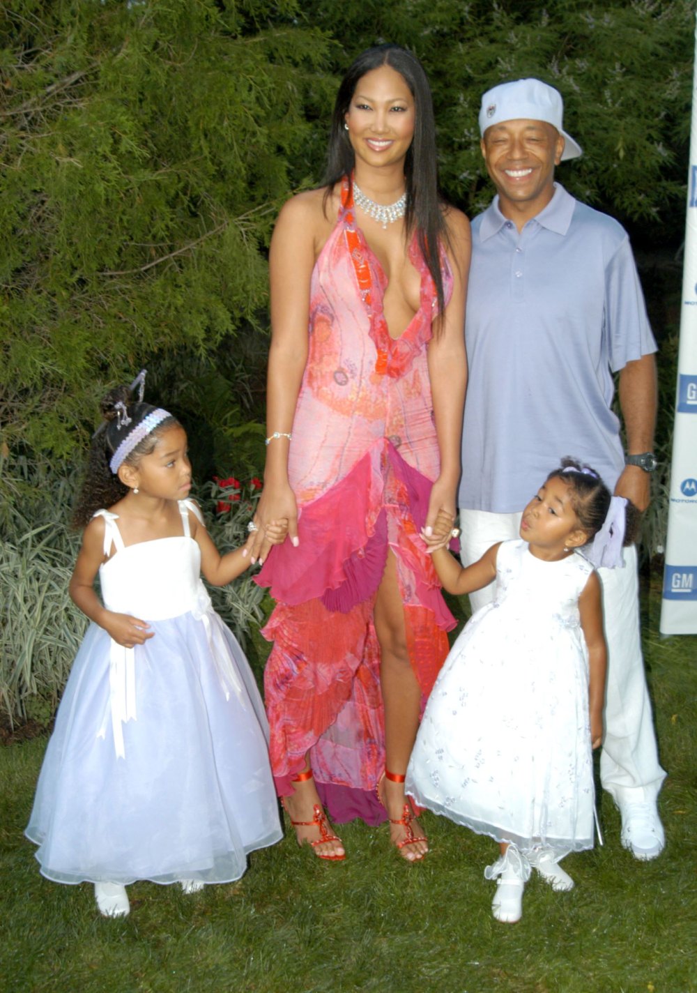 Russell Simmons und Kimora Lee mit den Töchtern Ming (links) und Aoki (rechts) im Jahr 2005