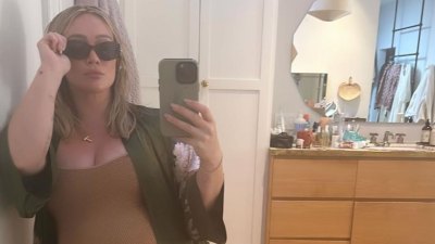 Der Babybauch der schwangeren Hilary Duffs