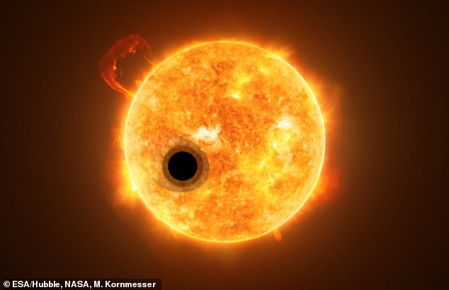 Wenn der Sonne der Wasserstoff ausgeht, beginnt sie sich zu einem Roten Riesen auszudehnen (künstlerische Darstellung im Bild), der die Erde verschlucken wird