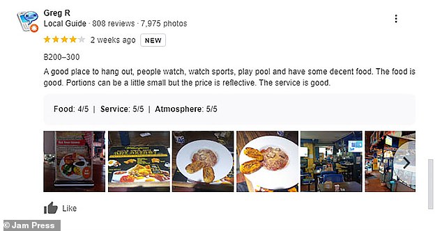 Die Briten nutzten Google Reviews, um zu verraten, was sie über das preisgünstige Restaurant denken