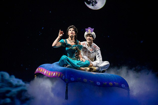 Children and adults alike can marvel at speculator shows such as Aladdin (above), Frozen and Believe at the Walt Disney Theater