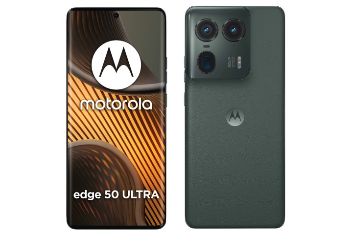 Vorder- und Rückseite des Motorola Edge 50 Ultra-Smartphones.