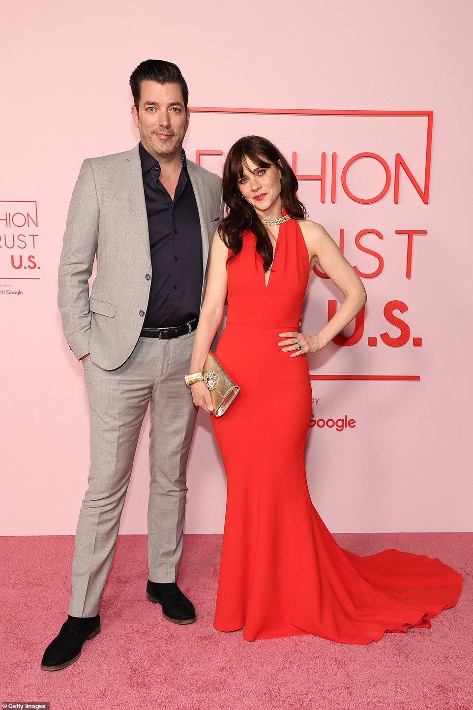 The star-studded event was hosted by actress Zooey Deschanel, 44, who was joined by partner Jonathan Scott, 45