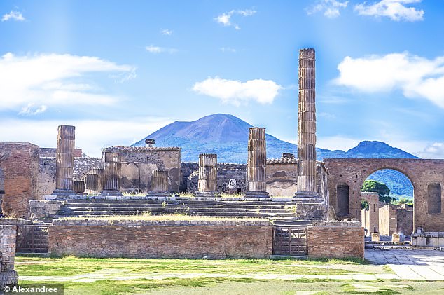 Rewind 2,000 years and Pompeii, 14 miles south-east of Naples, was a buzzing city. But on August 24, AD 79, it was destroyed by the eruption of nearby Mount Vesuvius