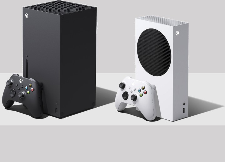 Microsoft Xbox Series X- und Series S-Spielekonsolen.