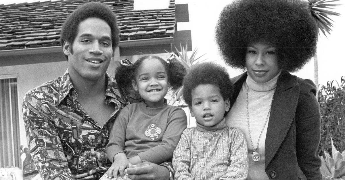 OJ Simpson und seine erste Frau Marguerite Whitley mit ihren Kindern Arnelle und Jason im Jahr 1973.