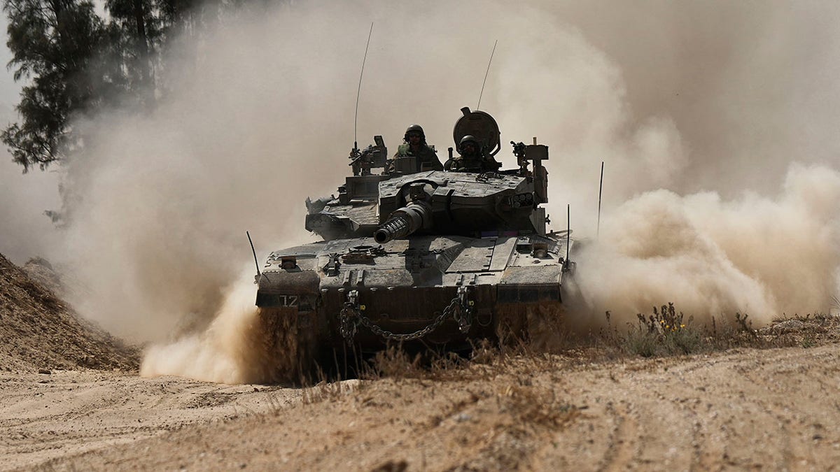 Israelischer Panzer in Israel