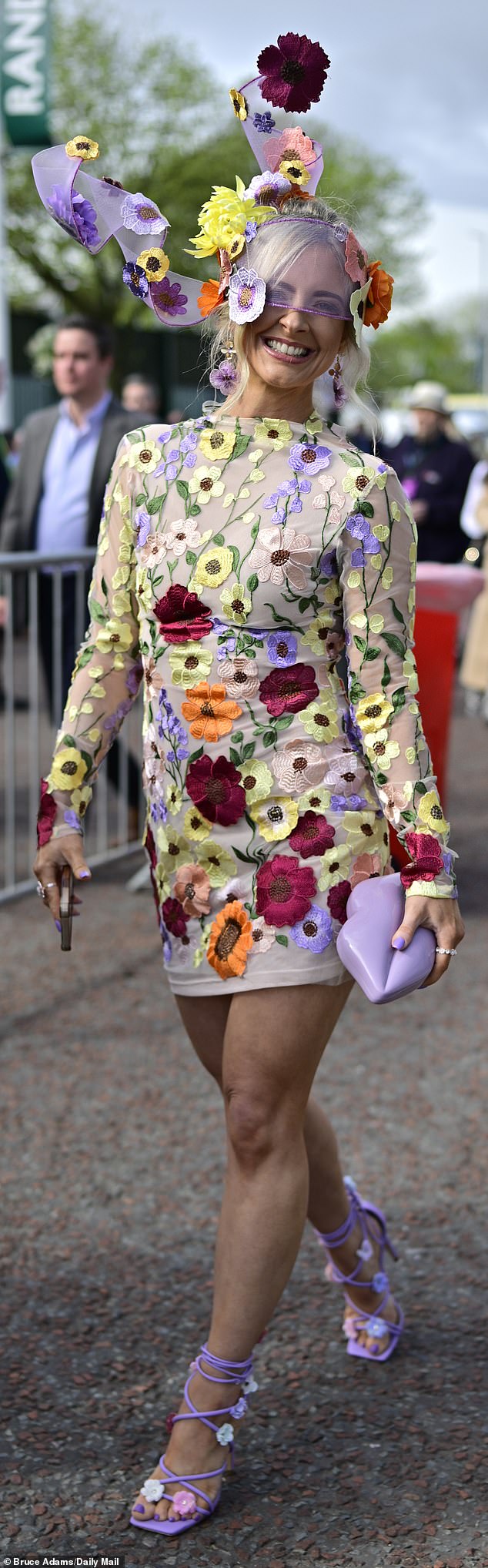 One racegoer wanted to channel spring and decided to dress head to toe in flowers