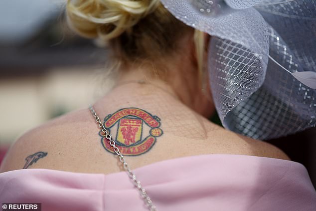 One woman opted to show off her love for Manchester United as she donned a dress with a low neckline
