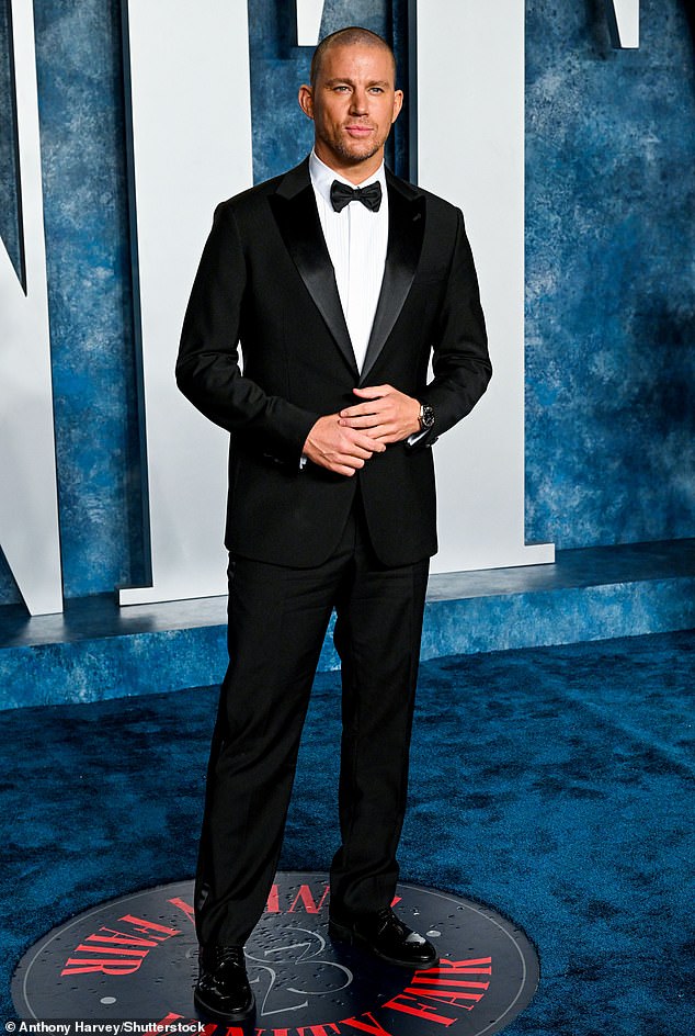 Channing Tatum bei der Vanity Fair Oscar-Party 2023 in Los Angeles.  Der Schauspieler bestreitet die Vorwürfe seines Ex, er habe versucht, Einnahmen aus seinen Magic Mike-Filmen zu verbergen
