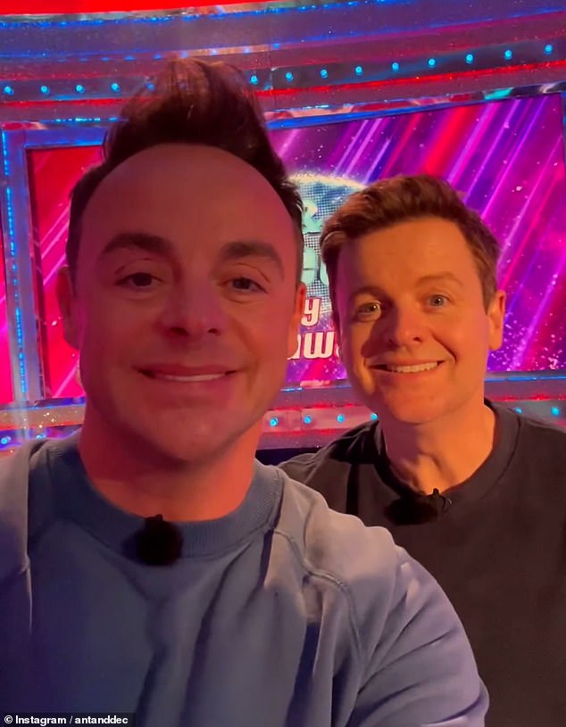 The Geordie duo looked emotional as they shared a short clip of themselves behind the scenes during rehearsals for Saturday night's show