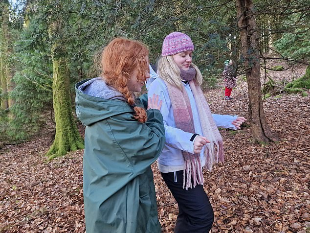 Continuing with the eyes-closed theme, Tom instructed us to lead our partner to a particular tree in the forest that would be 'our tree'