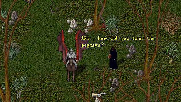 Der Begriff Nerf, der „schwächer oder schlimmer machen“ bedeutet, scheint aus dem Spiel Ultima Online aus dem Jahr 1997 (im Bild) zu stammen, in dem sich Spieler darüber beschwerten, dass sich schwache Waffen anfühlten, als würden sie „Nerf-Schwerter“ verwenden.