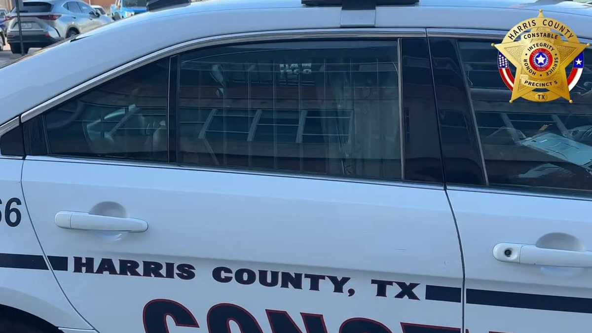 Williams im Polizeiwagen von Harris County