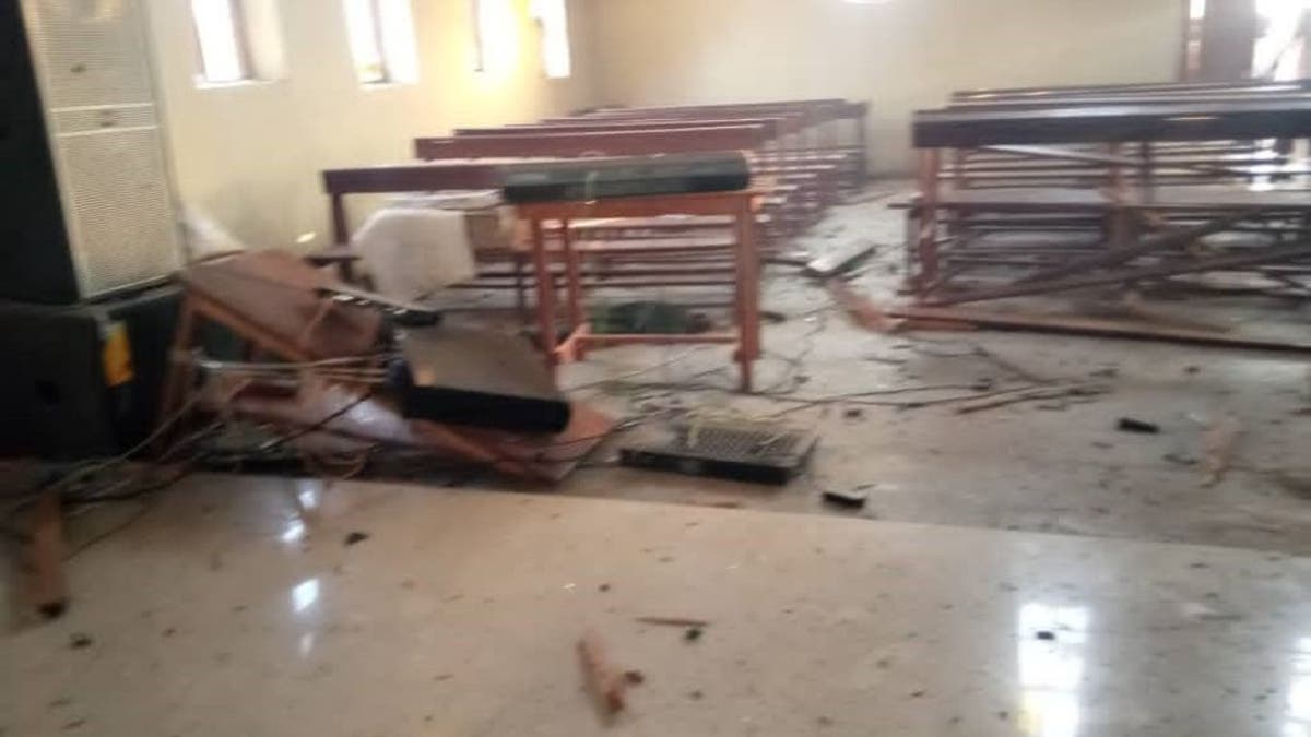 Bombenanschlag auf eine Kirche