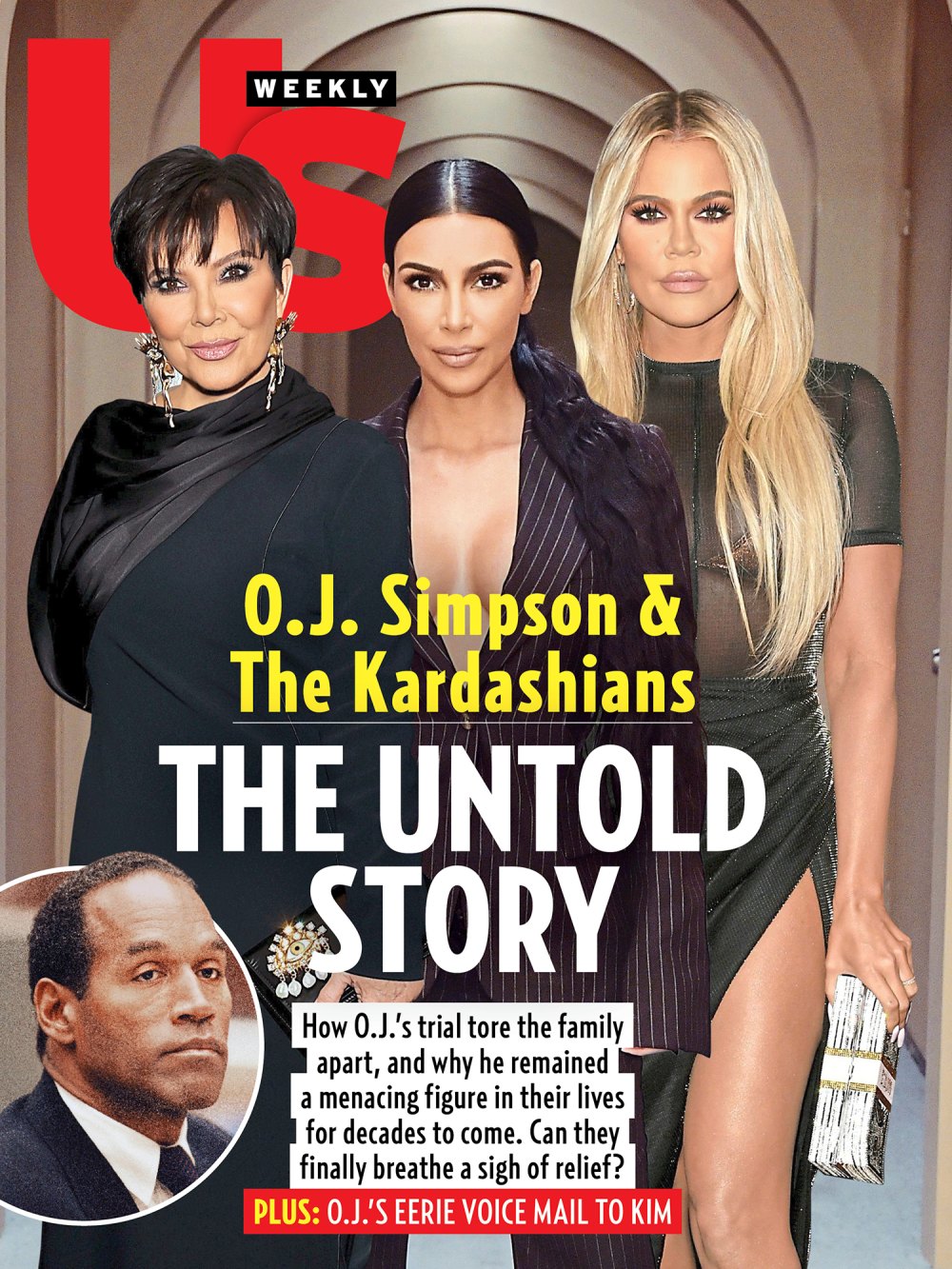 OJ und Kardashian 2418 Us Weekly Cover No Chip