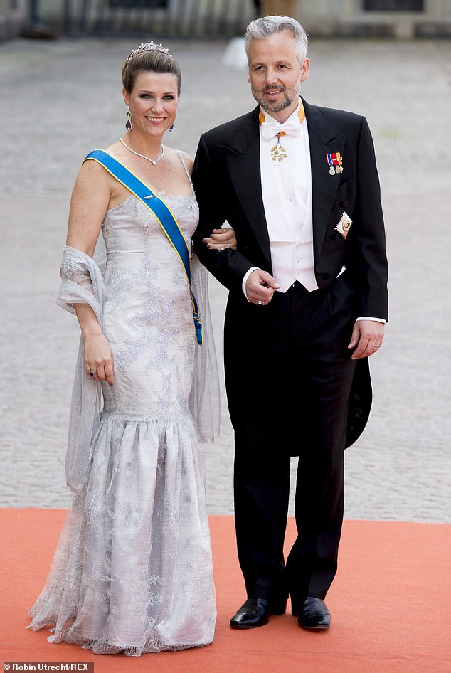Princess Martha Louise and her first husband Ari Behn attend the wedding of Prince Carl Philip and Sofia Hellqvist in June 2015 - before his death four years later
