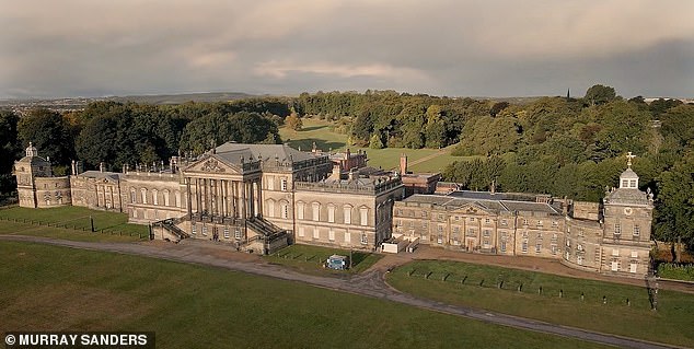 Its Palladian frontage, with a 19-bay central block, two wings and a pavilion on each end, is the length of two football pitches; there are four acres of roofing and nearly two miles of corridors