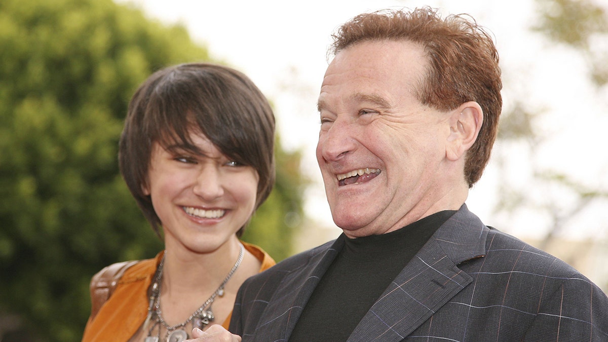 Zelda Williams mit ihrem Vater Robin Williams