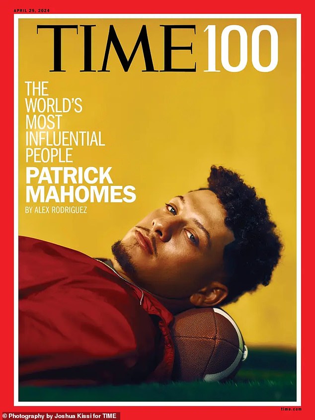Der Star der Kansas City Chiefs wurde in die Liste der 100 einflussreichsten Personen des Time Magazine aufgenommen