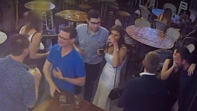 CCTV hat Bruce Lehrmann und Brittany Higgins beim gemeinsamen Trinken gefilmt, bevor sie im Parlamentsgebäude vergewaltigt wurde