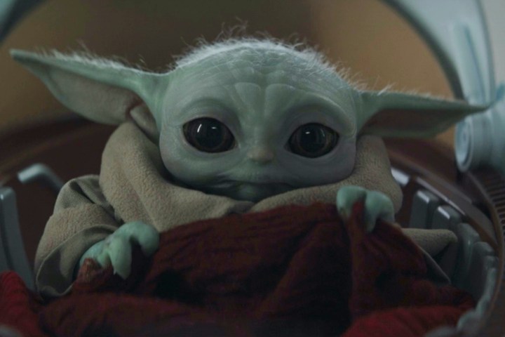 Grogu sitzt in seiner Jedi-Kapsel in Staffel 3, Folge 4 von The Mandalorian.