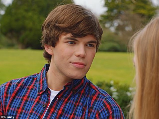 Fresh-faced: Newton starred as Ben Evans in the 2016 Disney Channel musical series, which ran until 2017