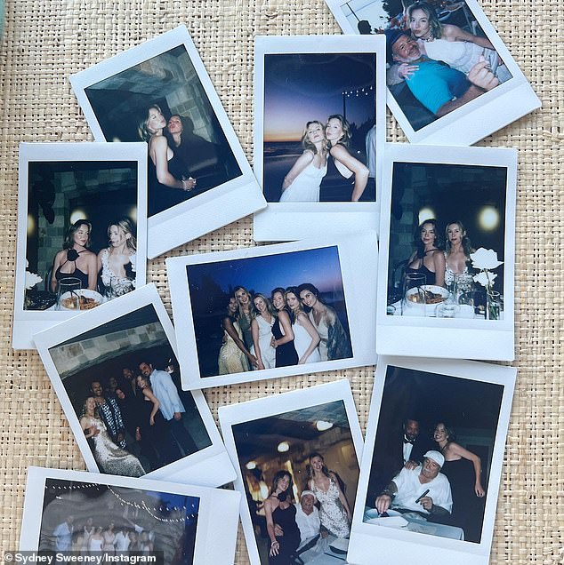 Sydney markierte ihre Freundinnen Kelley McCartney, Karina Kovsky, Hadley Robinson, Morganne Wray und Anastasia Lupu in Polaroid-Schnappschüssen ihrer Reise
