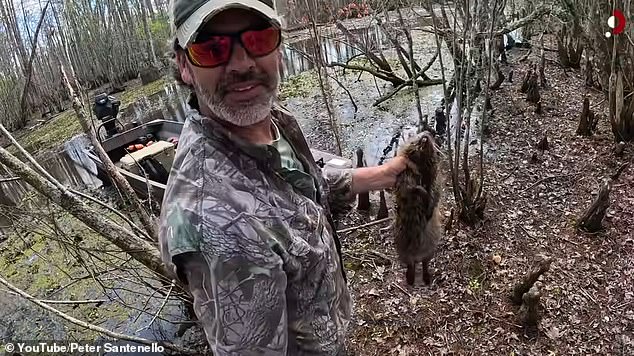 During the video, Keith and Tara took Peter out on the bayou and found a nutria - which Keith shot and brought back home to cook