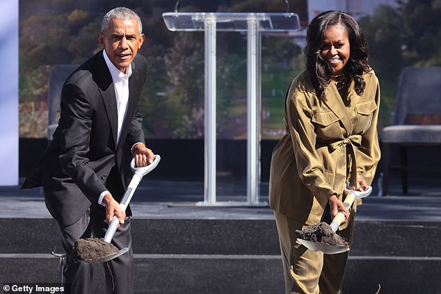 Obama war von 2009 bis 2017 First Lady der Vereinigten Staaten – im Bild mit Barack Obama