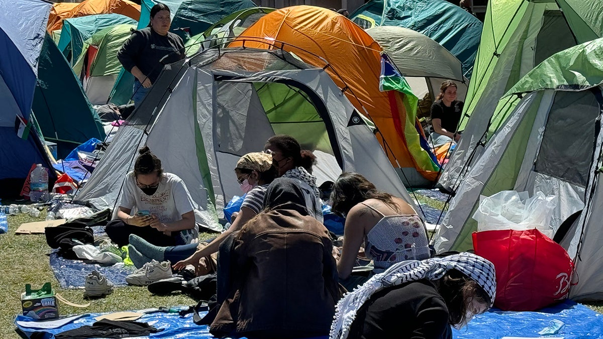 Antiisraelische Agitatoren errichten ein Lager auf dem Campus der Columbia University