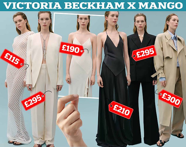 Die Preise für die neue Victoria Beckham Mango-Kollektion